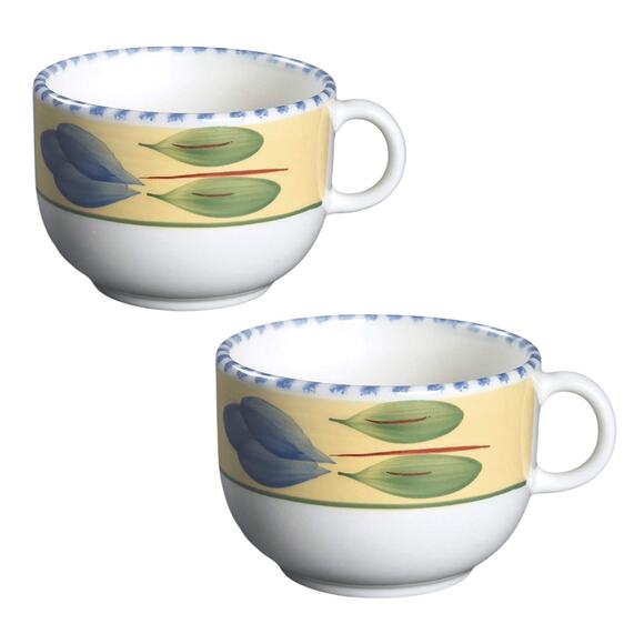 VTG Cappuccino Coffee MUG LG 16oz Mediterranean Maxam Made Italian Soup Cup 90s - Picture 1 of 5
